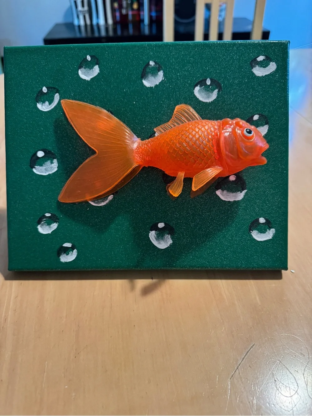 3D Adorable Decorative Orange Goldfish Wall Art Plaque